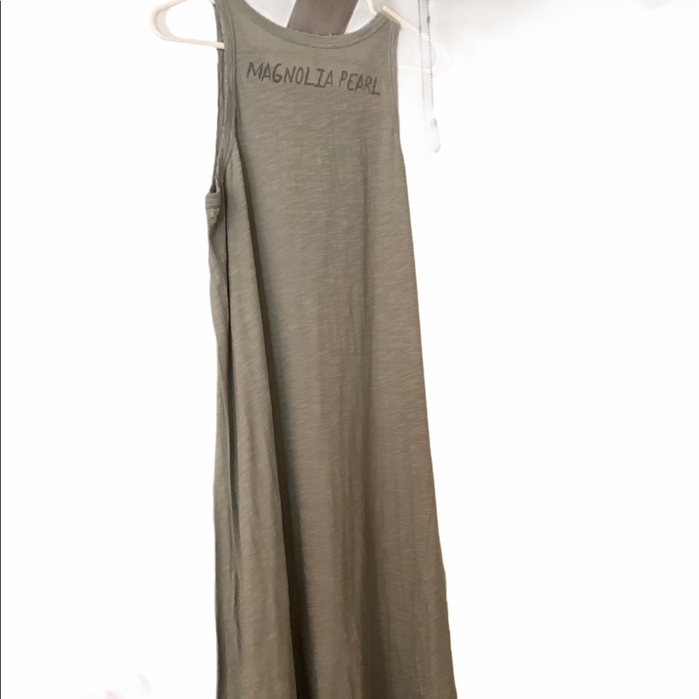 Cotton Jersey Tank Dress, Magnolia Pearl